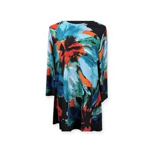 Melissa Paige Bold floral abstract print Dress size XL